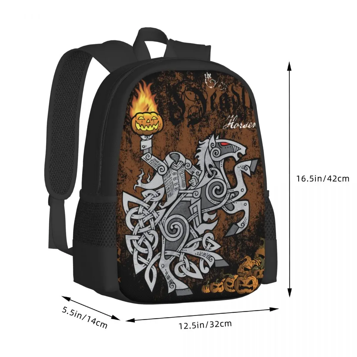 The Headless Horseman Backpack for Girls Boys Travel RucksackBackpacks for Teenage school bag