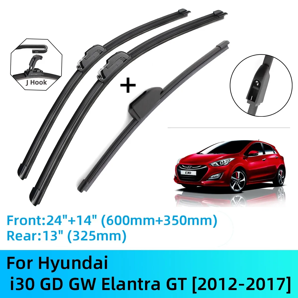 

Щетки стеклоочистителя для Hyundai i30 GD GW Elantra GT, аксессуары для резака J U Hook 2012-2017 2012 2013 2014 2015 2016