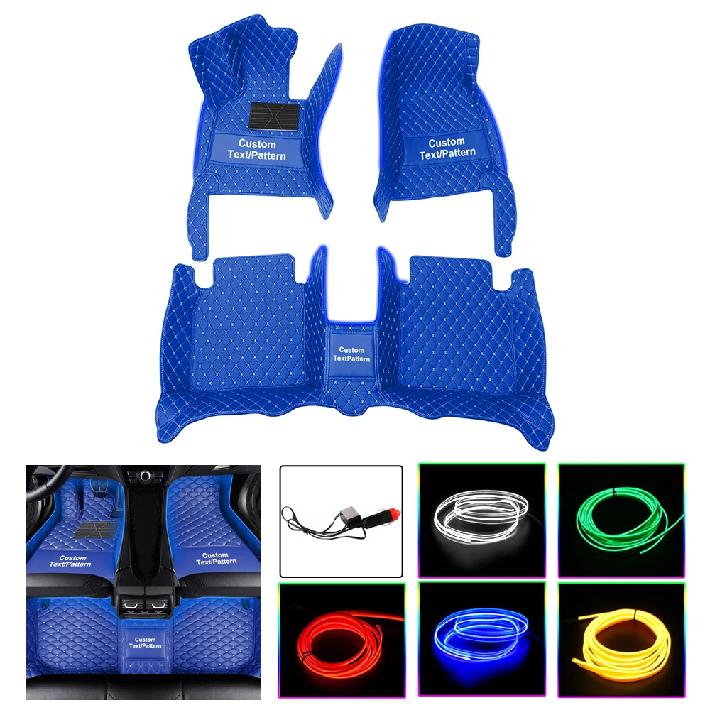 

Автомобильные напольные коврики для Renault Clio5 2022 2023, светодиодные лампы для любой погоды, водонепроницаемые светящиеся лампы, ножной ковер, аксессуары для интерьера автомобиля