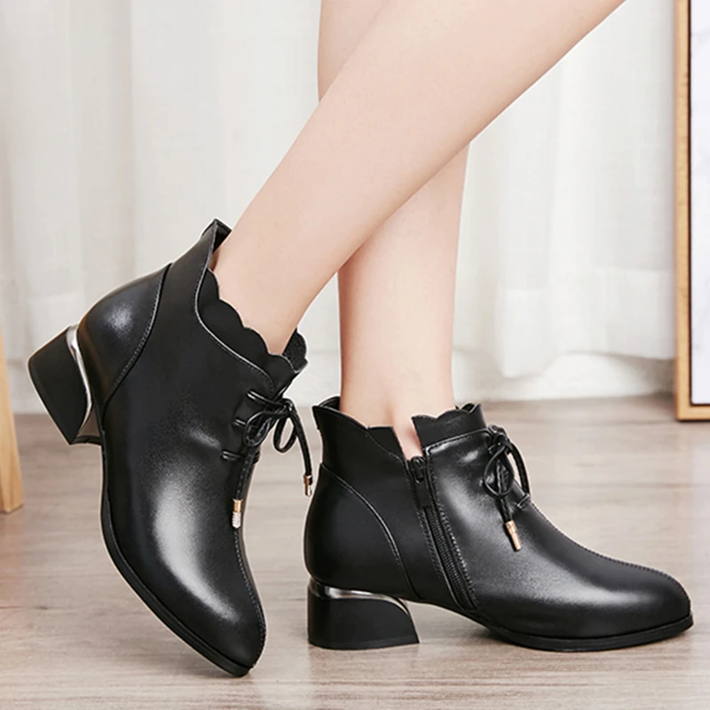 AIYUQI Fashion Women Shoes 2023 New Genuine Leather Women Large Size Shoes Lace-up Point Casual Shoes Women