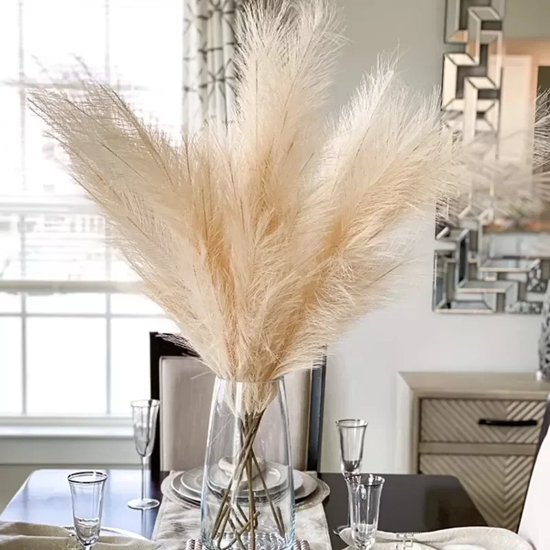 

1Pcs Artificial Pampas Grass Home Room Decor Simulation Reed Flower Bouquet DIY Wedding Decoration Birthday Party Supplies