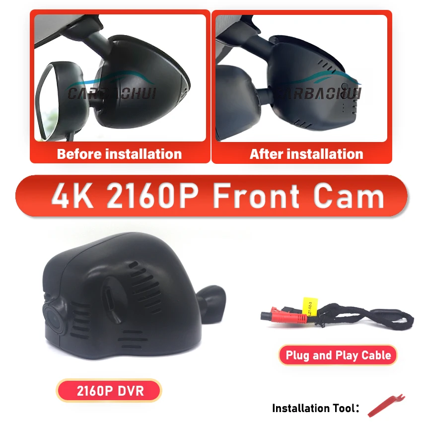 

Подключи и работай Автомобильный видеорегистратор Wifi видеорегистратор 4K видеорегистратор камера для BMW Mini Cooper S F56 2014 ~ 2021 управление ночным видением приложение для телефона