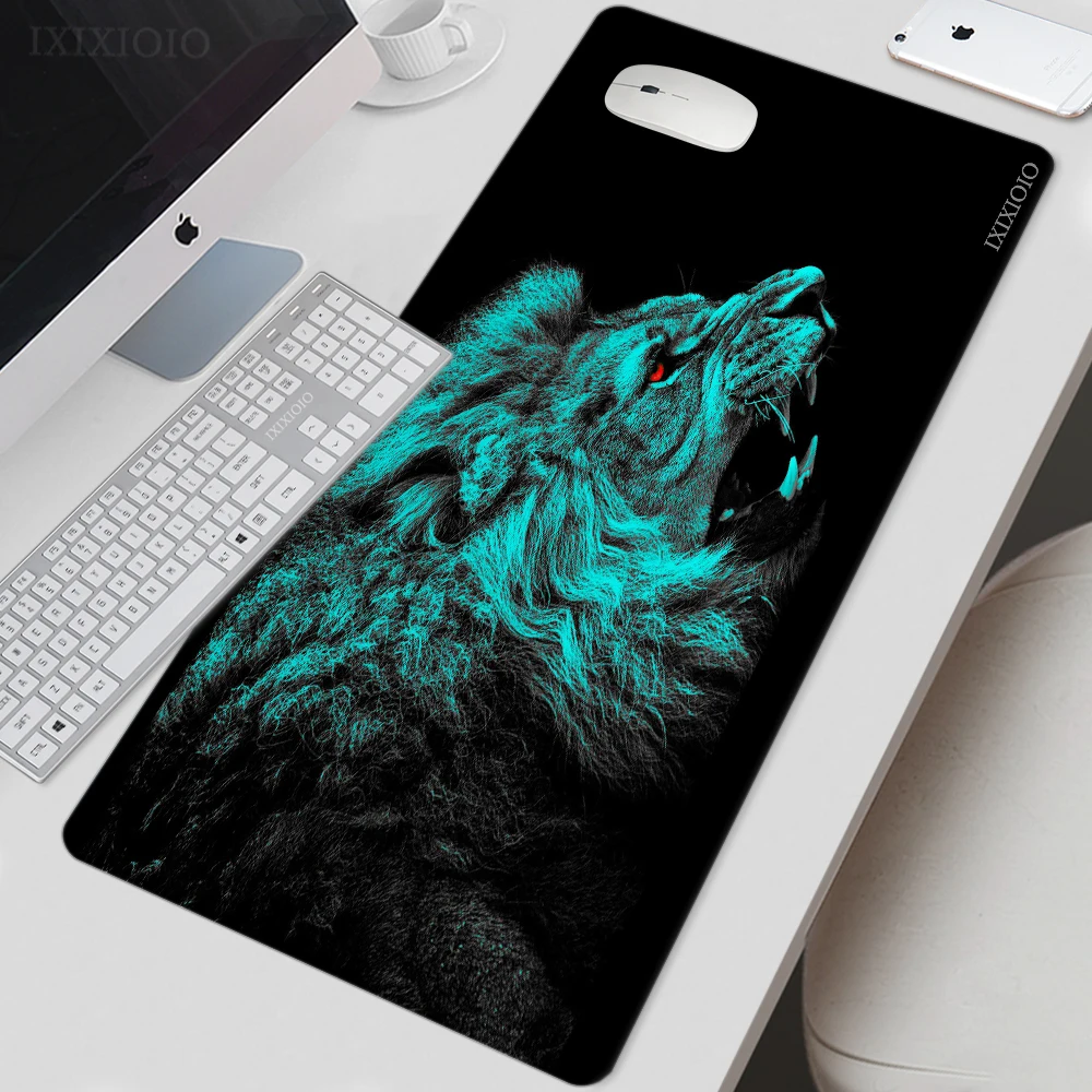 

Cool Beast Lion Tiger Leopard Mouse Pad Gamer XL Large Computer New Mousepad XXL keyboard pad Carpet Soft Computer