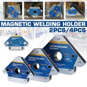 4PCS Magnetic Welding Fixer 45° 90° 135° Multi-angle Magnet Weld Positioner Ferrite Auxiliary Locator Tool Welding Positioner