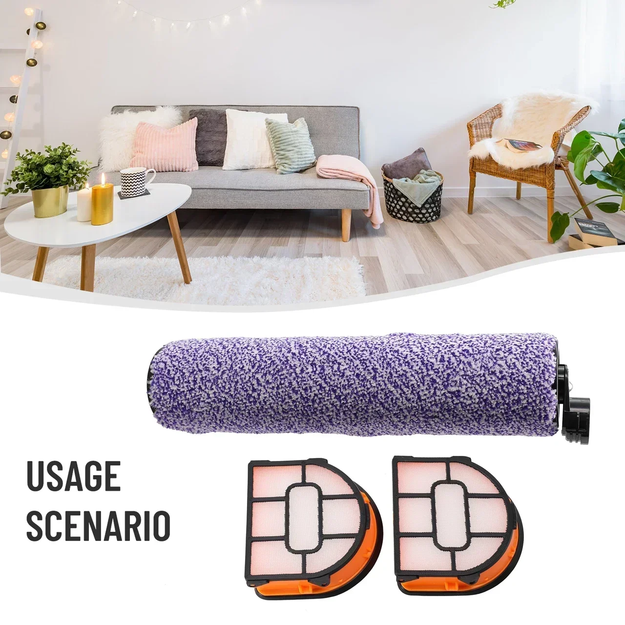 Щетка для очистки дома фильтрующий ролик акулы WDB1F2 AW201 WD201 WD101 WD100 3 шт./компл.