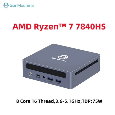 GenMachine Мини-ПК R9 7940HS ES для дома