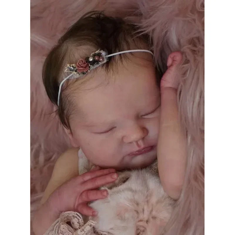 18 дюймов 45 см Bebe Reborn Quinlyn мягкие виниловые куклы аксессуары Diy игрушки части