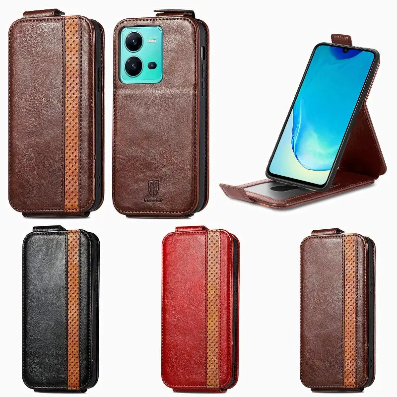 

Leather Card Wallet Phone Case For Tecno Phantome X Camon 19 18 16 15 Pova Neo 5 4 3 2 Itel A58 S18 Magnetic Vertical Flip Cover