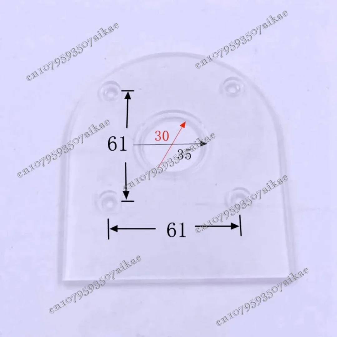 Набор круглых опорных пластин + 10 шт. латунных направляющих втулок шаблона