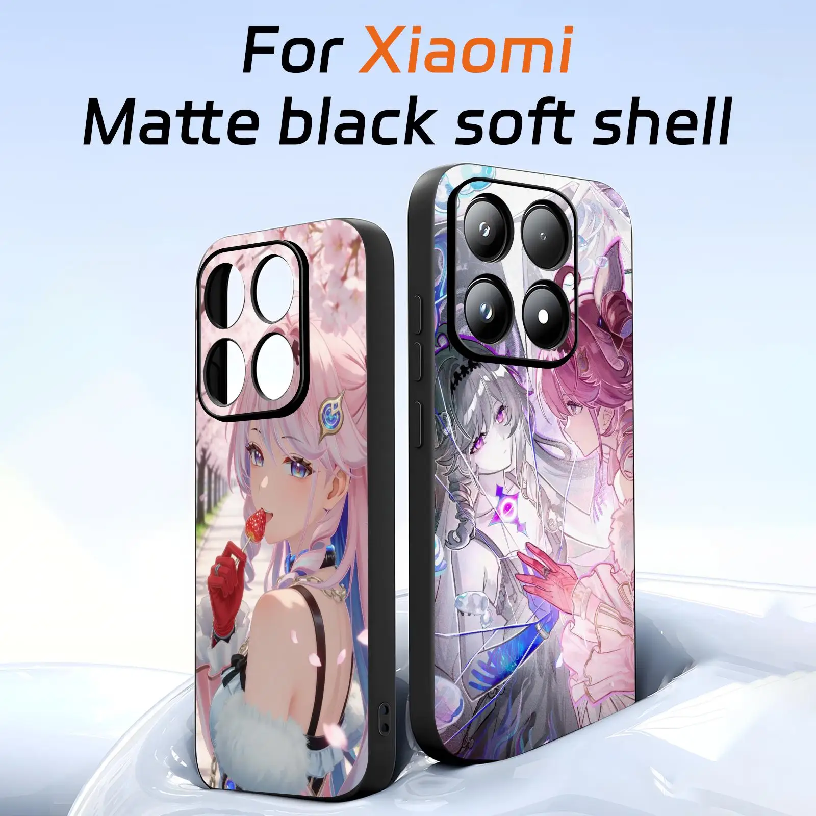 Фото Чехол для телефона Xiaomi 17 15 14 13 12 11 T Ultra Pro, мягкий черный противоударный чехол Wuthering Waves DENIA №1