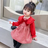 girls christmas dresses spring and autumn dresses girls winter fleece dresses autumn girls clothes new years dresses baby girls