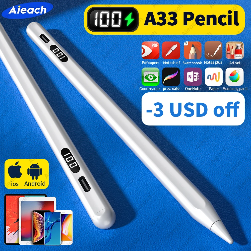 Apple Pencil 2 With Digital Power Display