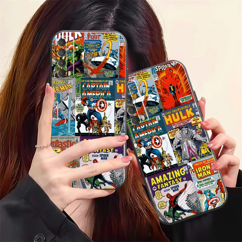 

Marvel Comics Logo Phone Case For Huawei P Smart Z P20 P30 Honor 8X 9 9A 9X 10 10 Lite Silicone Cover Soft Carcasa Black Back
