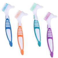 cso 4pcs denture toothbrush travel cleaning toothbrush denture brush elderly toothbrush denture brush hot bag