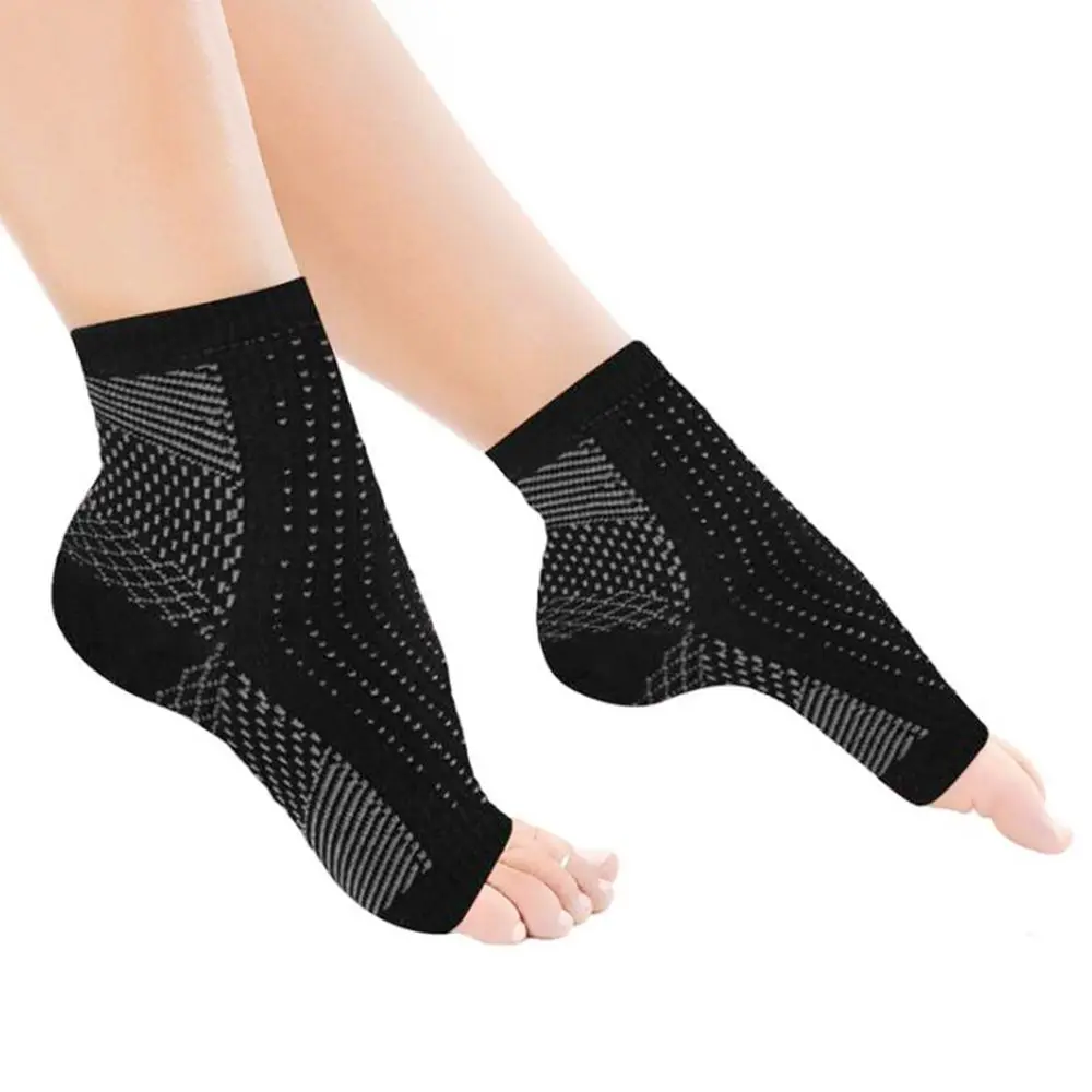 

Unisex Anti-fatigue Sports Basketball Soccer Compression Foot Ankle Elastic Bandage Sleeve Support Brace Guard Protective Socks
