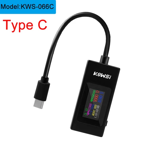 Новый USB-тестер KWS, измеритель тока 4-30 В постоянного тока, тестер напряжения, таймер, амперметр, цифровой монитор, индикатор отключения питания, зарядное устройство