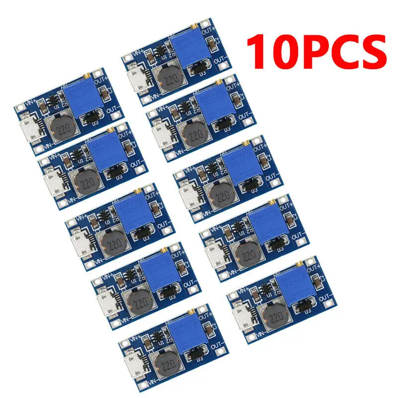 

10pcs 2A boost board DC-DC boost module DC-DC Step Up Converter Booster Power Supply Module