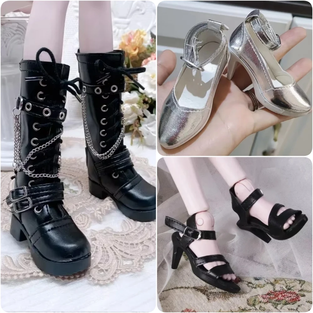Фото 1/3 Bjd куклы на высоком каблуке 60 см, кукольные сапоги, аксессуары для кукол, украшения для кукольной обуви, миниатюрные предметы №1