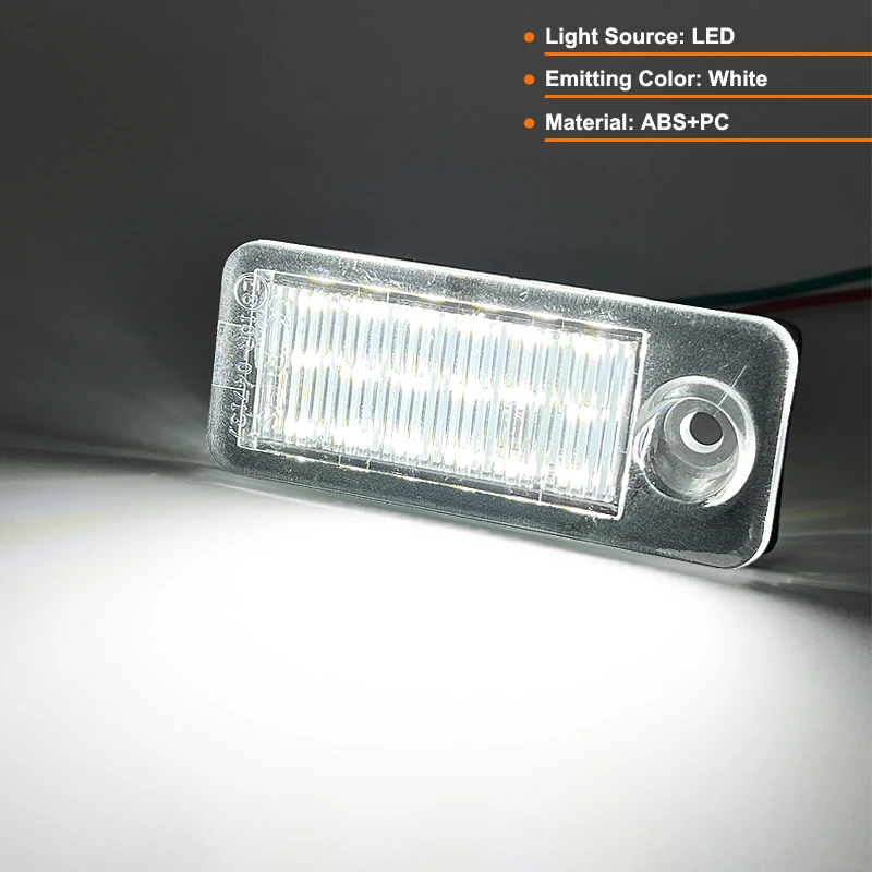 2 шт. для Audi A6 C5 4B Avant Wagon 1998-2005 RS6 2003-2005 белый светодиодный светильник номерного