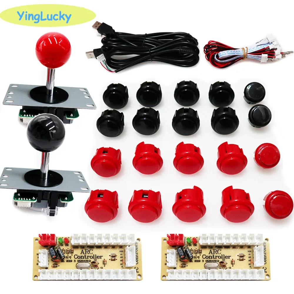 Arcade 2 Player Zero Delay Kit Mando Arcade Usb Encoder
