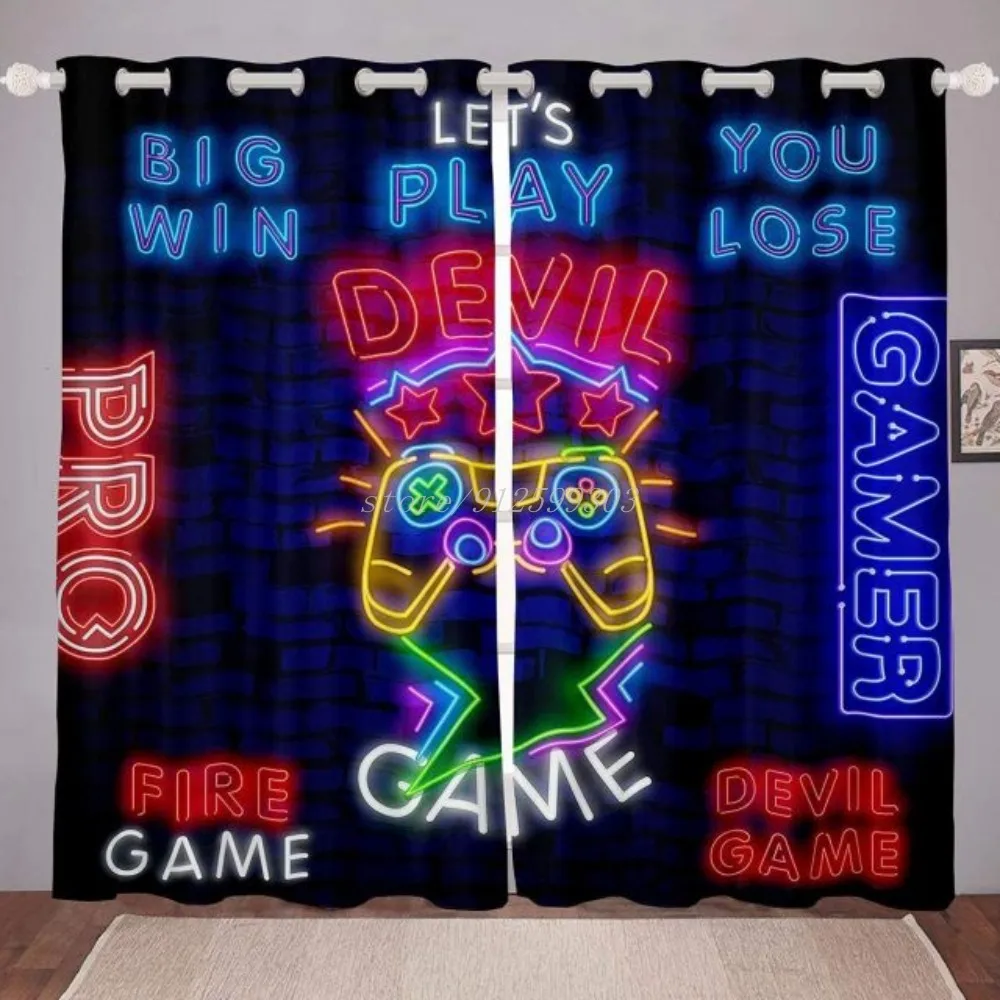 

Оконные Занавески для мальчиков, игровые шторы для подростков, для видеоигр, для детской, спальни, гостиной