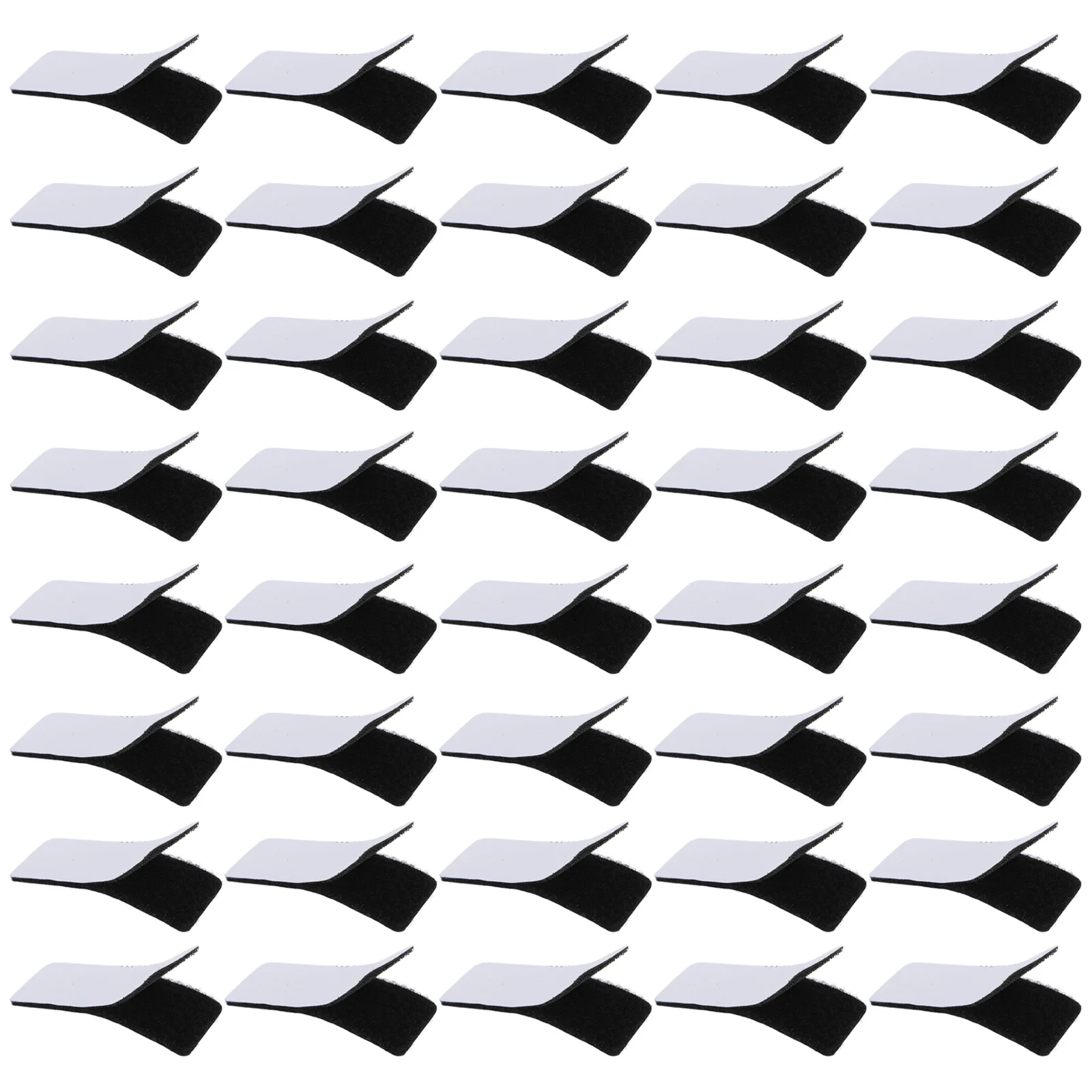 

40 Pcs Strips Double-sided Sticky Strip Self Adhesive Strip Hook And Loop Tape For Hanging Home Office