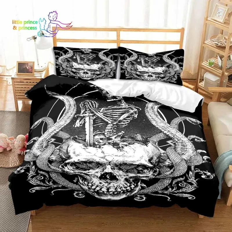 Комплект постельного белья злой сатанинской мантры одинарный полный
