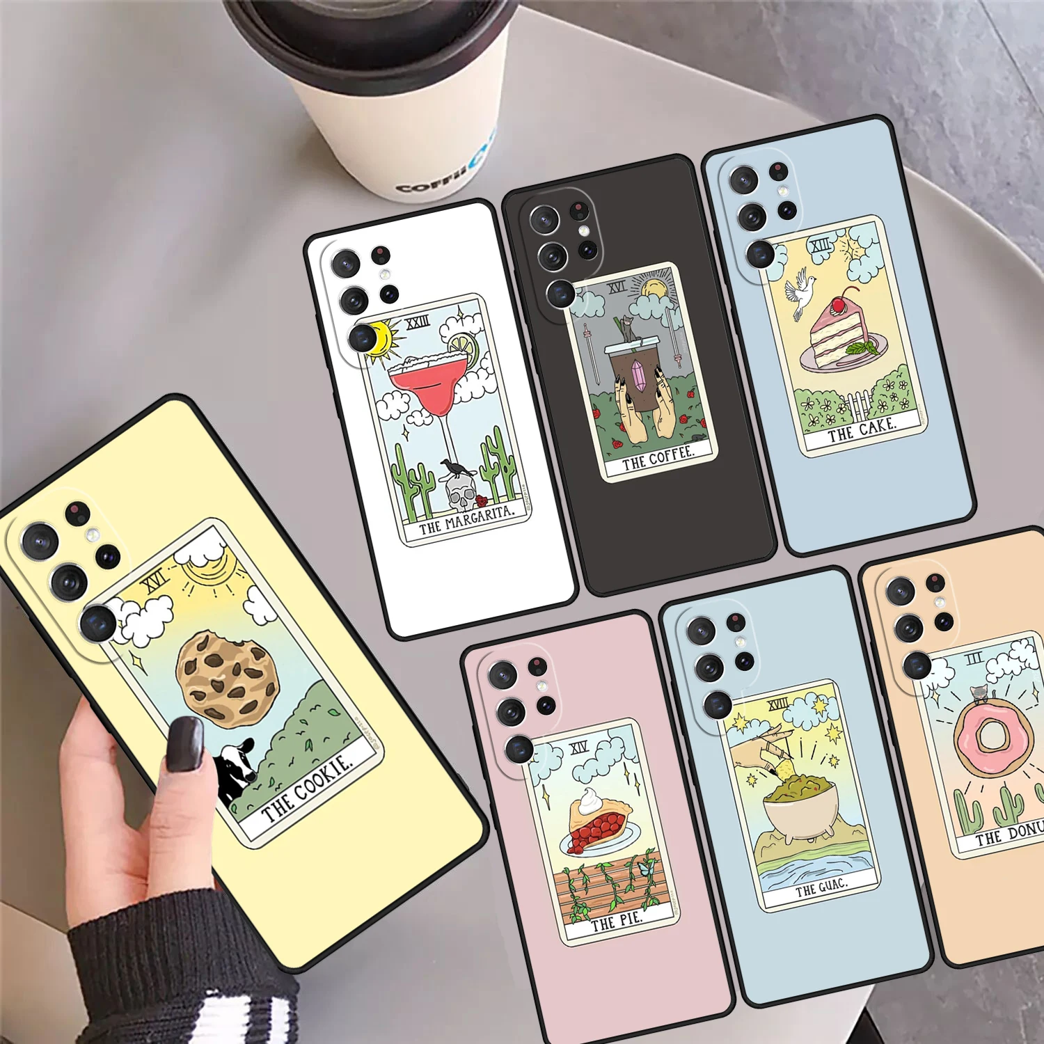 Чехол для телефона с изображением торта кофе Баро Таро карты чехол Samsung Galaxy S24 Ultra