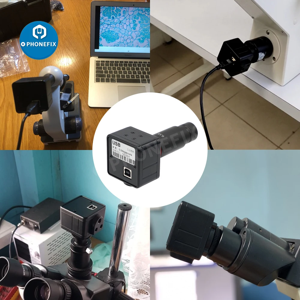 5MP CMOS USB промышленный микроскоп камера цифровой электронный окуляр C-образное