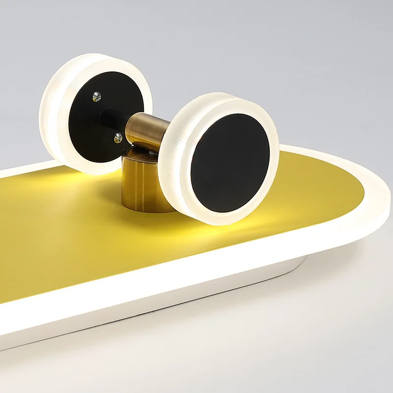 Декоративные светодиодные потолочные лампы в виде скутера креативная Люстра для