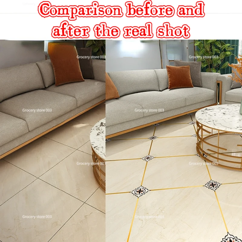 

2022 Living room bedroom floor beauty seam stickers waterproof wear-resistant self-adhesive beauty edge stickers can be removed