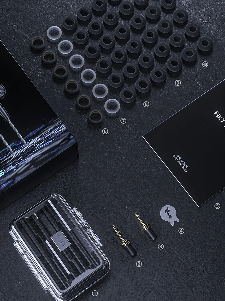 Hi-Fi наушники-вкладыши FiiO FF5 с динамическим драйвером на основе углерода IEM со