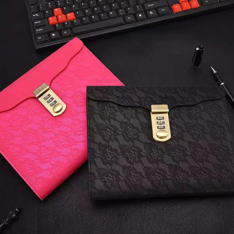 Ceny A5 Retro Blokada Hasła Notebook Kreatywny Uczeń Pamiętnik Linii Papilarnych Z Zamkiem Notatnik Zagęszczony Szkolne Materiały Biurowe