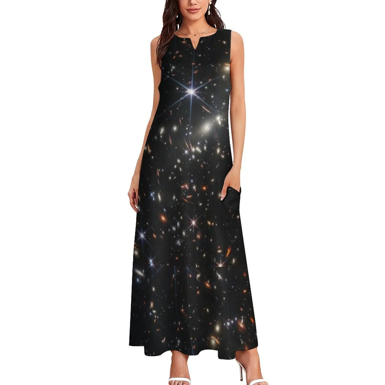 Женское летнее платье JWST из полиэстера