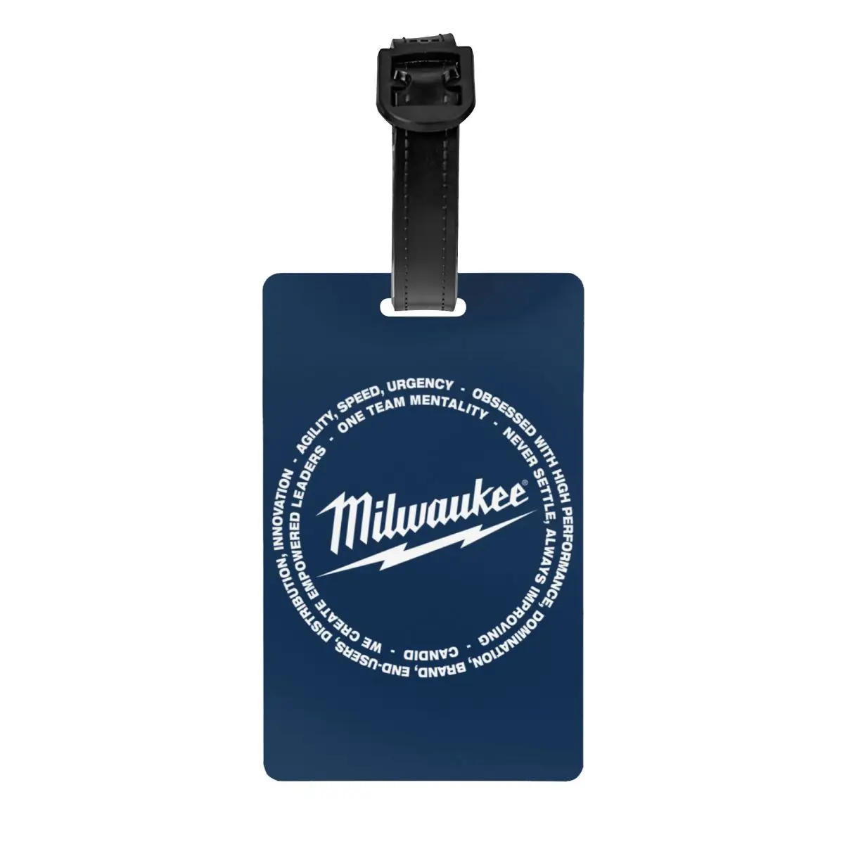 

Milwaukees Culture Logo Luggage Tags for Travel Suitcase Heavy Duty Privacy Cover Name ID Card