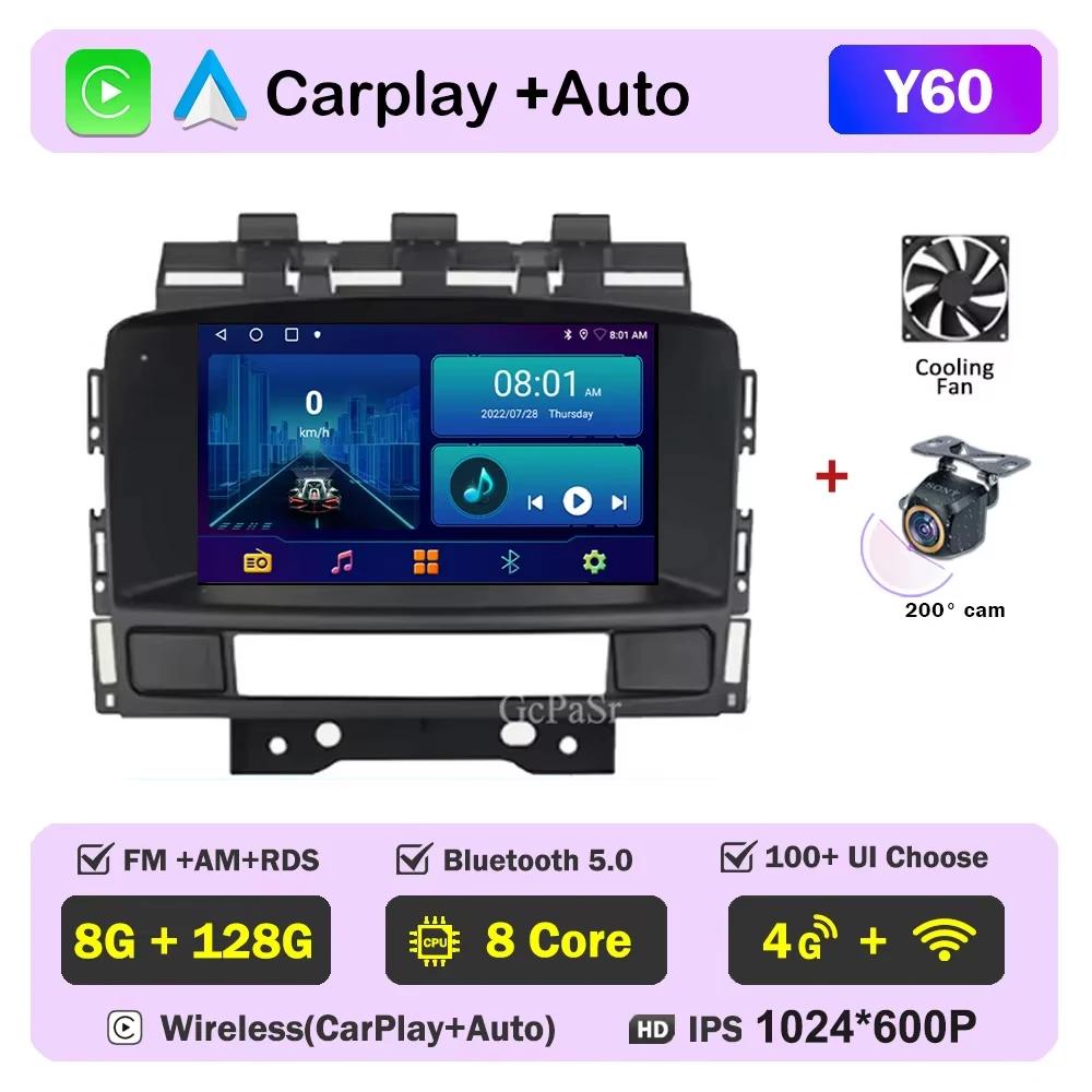 

7-дюймовый автомобильный радиоприемник для Buick Excelle GT XT Opel Astra J 2010-2013 CD300 CD400 Carplay Android Auto Мультимедийный WIFI плеер NO 2din