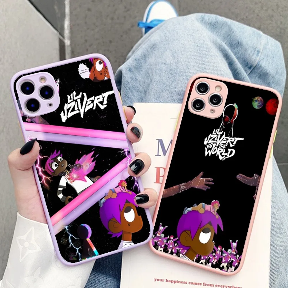 Чехол для телефона Rapper L-Lil U-Uzi V-Vert IPhone 14 11 12 13 Mini Pro Max 8 7 Plus X XR XS MAX полупрозрачный