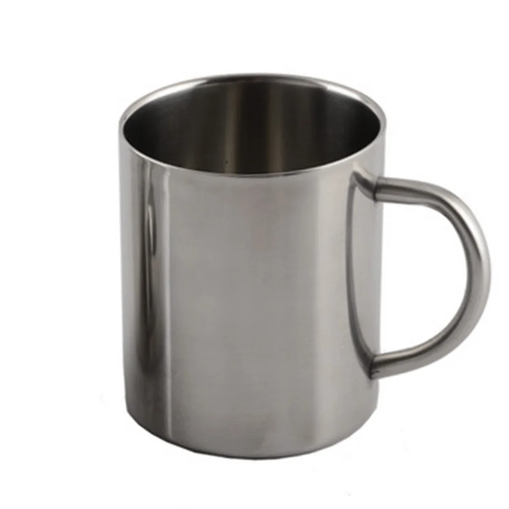 

Anti-scalding Portable Double Layer Office Tea Stainless Steel Thicken Home With Ear Kitchen Bar Coffee Mug