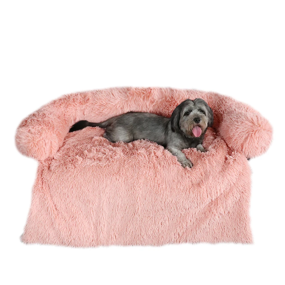 

Winter Dog Bed Pet Sofa Mat Cat Beds Plush Pets Nest Cushion Warm Sleeping Furniture Protactor Calming Dogs House Indoor