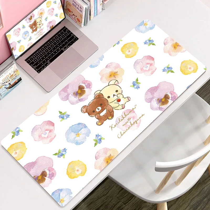 Милый Настольный коврик Korilakkuma Rilakkuma Kawaii Большой Коврик для мыши клавиатуры