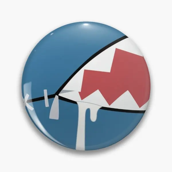 

Gawr Gura акула рот мягкая Кнопка булавка Декор лацкан булавка одежда милый подарок мультяшный воротник металлические креативные ювелирные изделия искусственная забавная