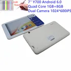 Самый дешевый 7-дюймовый планшет Y700, 1 + 8 Гб, Android 1024, четырехъядерный, двойная камера 600 *, Pixes, поддержка, Wi-Fi, планше