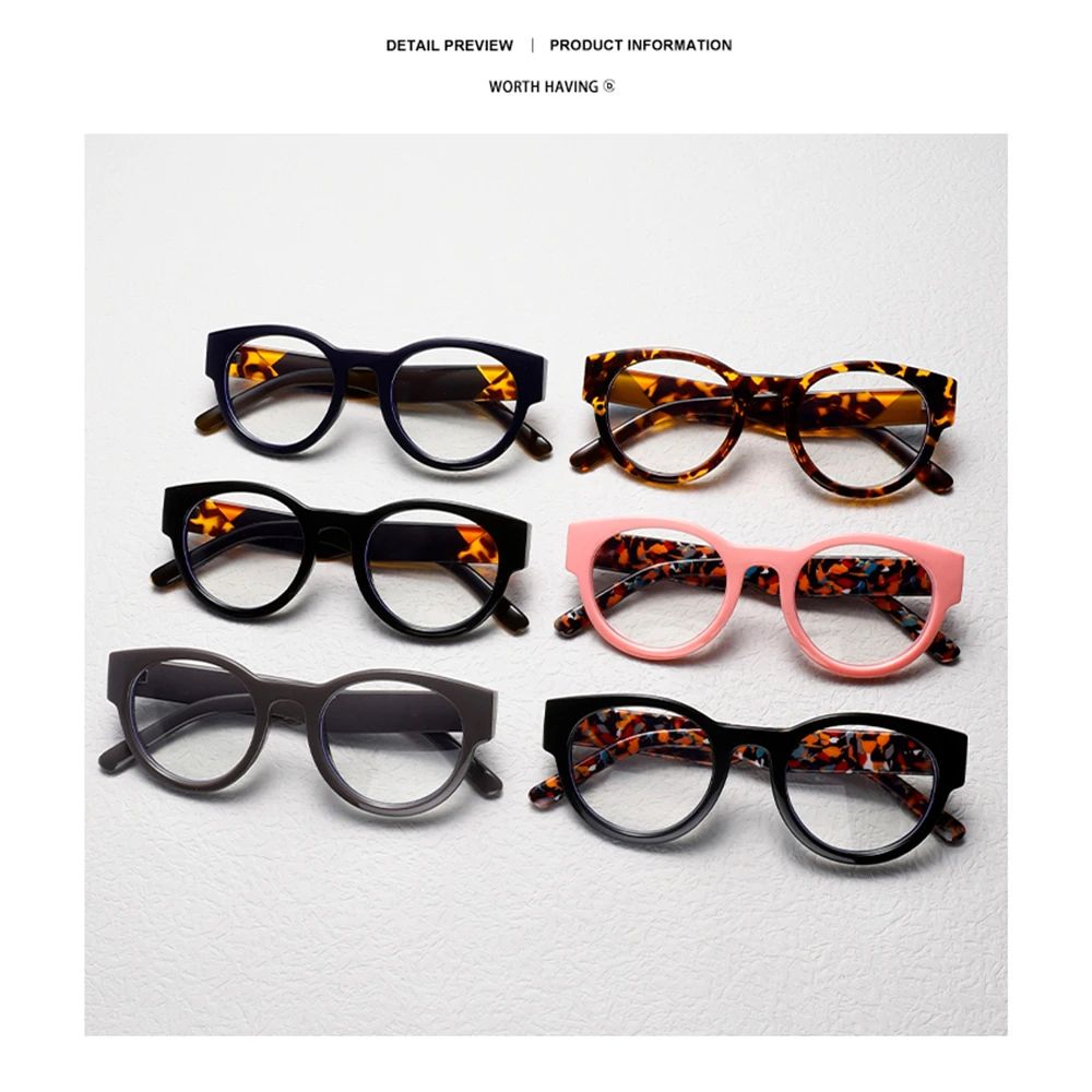 DDDLONG антибликовые круглые очки в оправе для мужчин и женщин оптические линзы