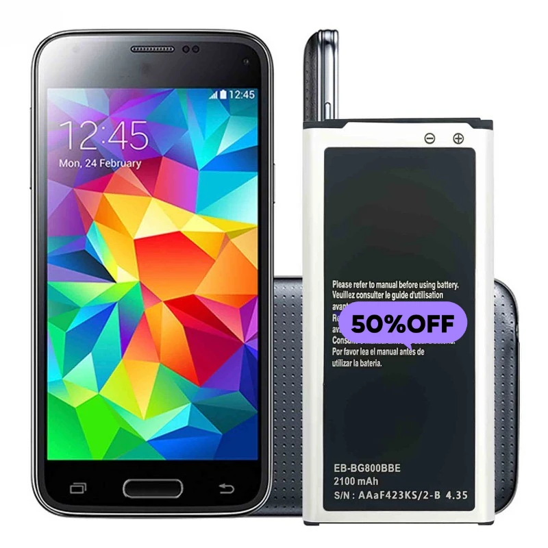 Фото Аккумулятор EB-BG800BBE для Samsung S5 Mini G800F G800A G800HQ G800H G800M G800R4 C800Y, замена батареи для мобильного телефона с инструментами. №4