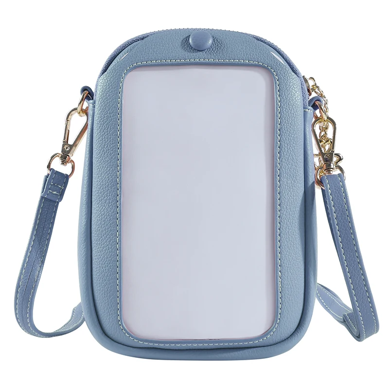 

Touch Screen Cell Phone Purse Smartphone Wallet Leather Shoulder Strap Handbag Women Bag For Phone Hot Sale кожаная сумка