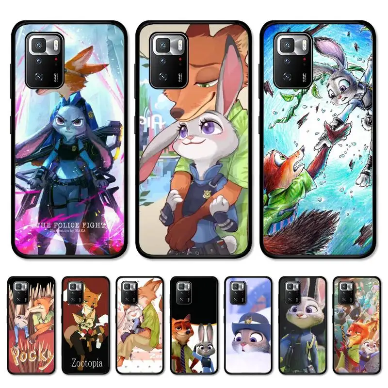 

Disney Zootopia Phone Case for Redmi Note 8 7 9 4 6 pro max T X 5A 3 10 lite pro