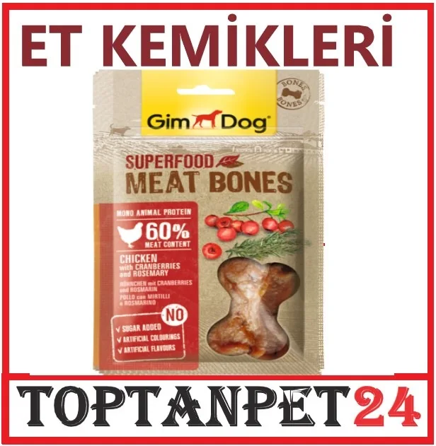 

GimDog MeatBones Cranberry Rosemary Chicken Dog Prize 70 g 395591701