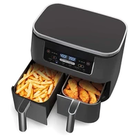 double air fryer with dual basket 9l two dual zone 2 basket deep air fryer electric deep fryer