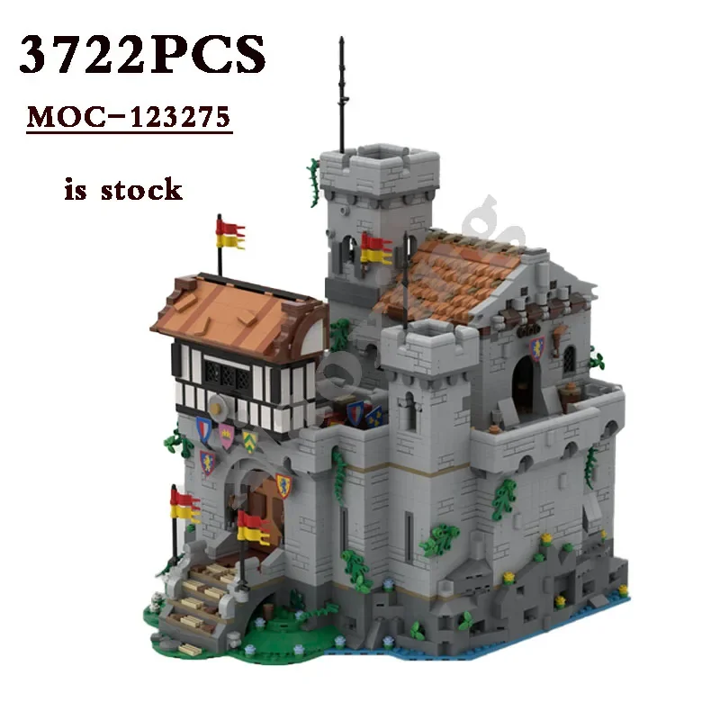 

Lion Castle Outpost MOC-123275 Classic 90th Anniversary Medieval Castle 3722 PCS Assembled Toy Fit 10305B Brick Toy Birthdaygift