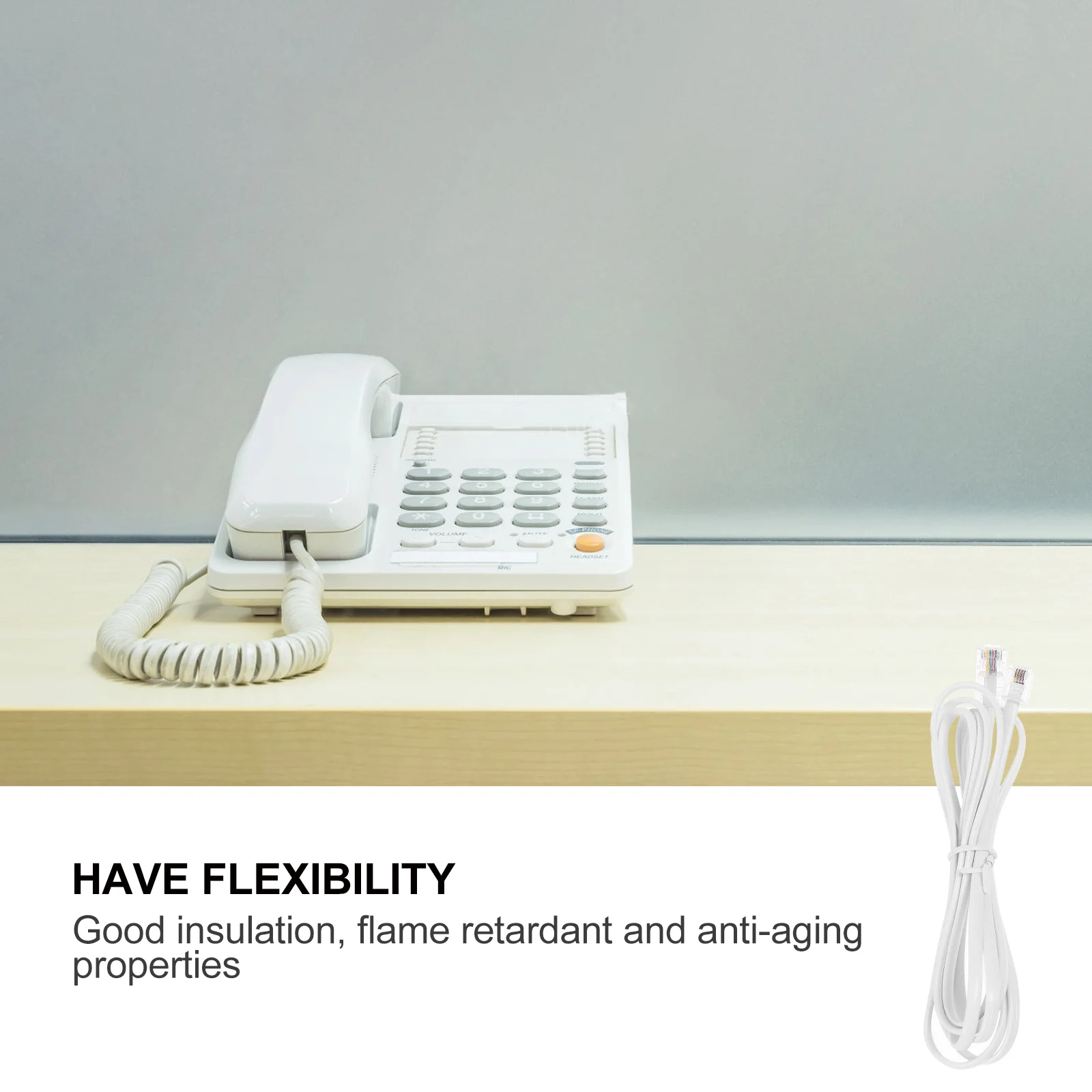 Модульный штекер телефонной линии соединительный кабель RJ с кристаллической